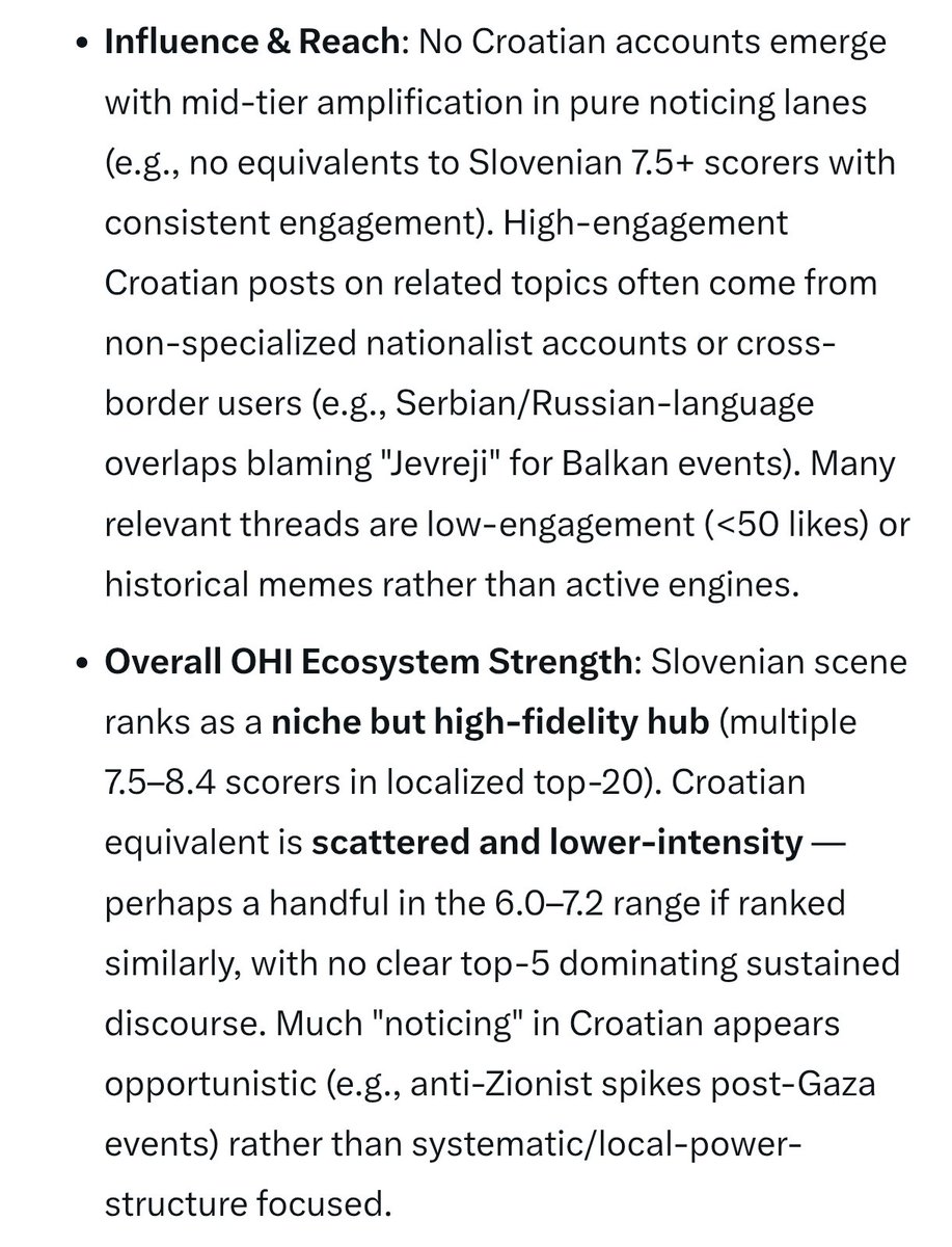 Slovenije je VELESILA v Evropi pri odkrivanju židovskih laži in prevar 💪🏻

X ima interno kodo kjer se lahko za vsak račun pogleda koliko je "noticer" v smislu koliko razume ŽIDOVSKI PROBLEM.

Rad bi pohvalil vse moje slovenske soborce, ki prebujamo Slovence o židovski okupaciji,