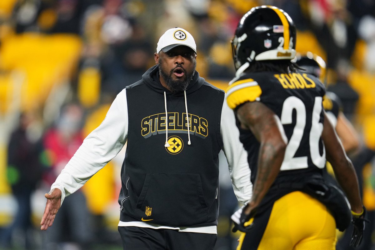 RapSheet's tweet image. In the hours after Mike Tomlin told the #Steelers he was stepping downs, teams have contacted Tomlin to express their interest, sources say. 

PIT has his rights and draft compensation would be necessary. That said, teams were told Tomlin does not plan to coach next year.