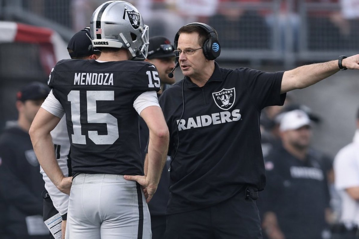 BattleByrd's tweet image. Imagine if the Las Vegas Raiders hire Curt Cignetti as their next head coach. 

Then draft Fernando Mendoza with the first overall pick. 

What would their record be?