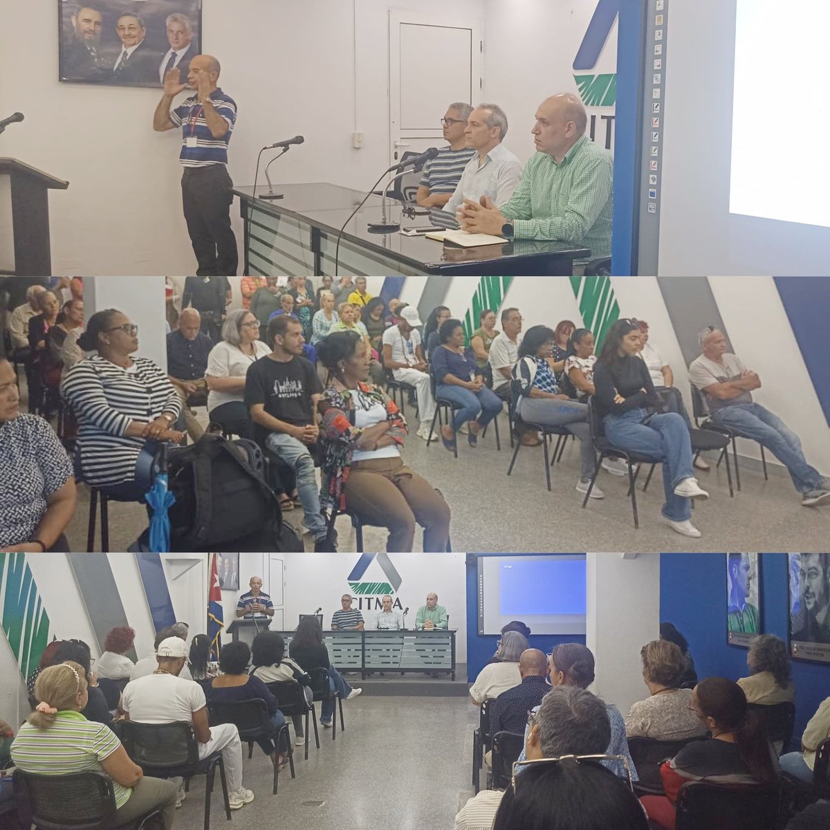 En la sede de <a href="/citmacuba/">Ministerio de Ciencia, Tecnología y Medio Ambiente</a> se desarrolló un matutino especial en homenaje a los combatientes cubanos caídos en la República Bolivariana de Venezuela el 3 de enero.
El sistema #Citma participará en la jornada de tributo y la marcha hasta la Tribuna Antimperialista José Martí