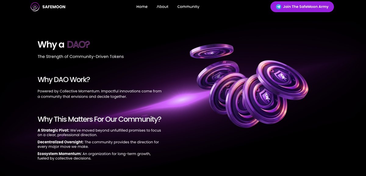 safemoon's tweet image. SafeMoonArmy, the new SafeMoon website is now LIVE! 🖥️

Our brand-new website features:  
• Overview of SafeMoon on Solana  
• Access to our SFM Core Nodes
• Full DAO details &amp;amp; governance info  
• Access to our SFM NFT Launchpad  
• Links to join our Discord &amp;amp; Telegram