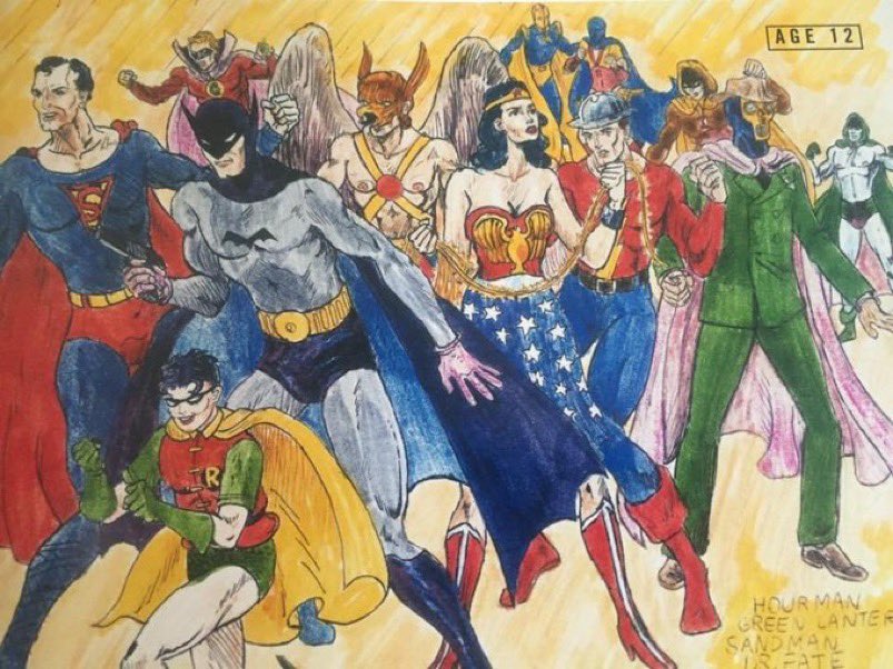 thealexrossart's tweet image. 12 years old and today
#childdrawing #thenandnow 
#jla #art @comicbook_pros