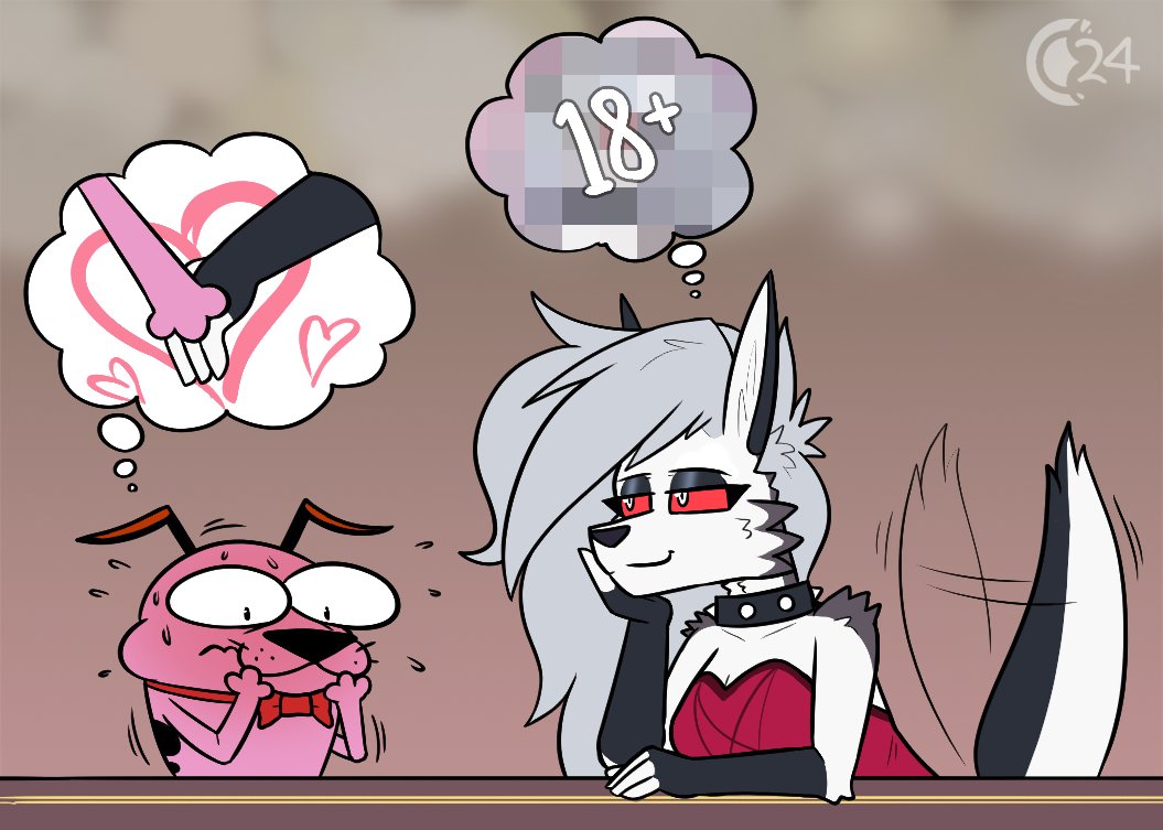 ChocEnd's tweet image. The Courage x Loona series so far!