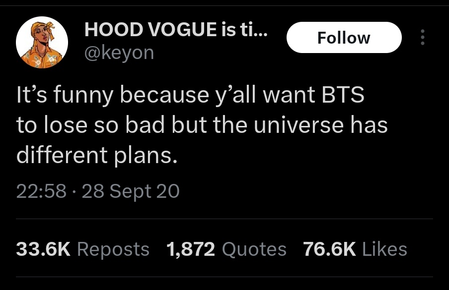 kookyun's tweet image. BTS tour announcement leading a mass psychosis among  stantwt because their internet hate trains didn't work 

I love to see BTS and armys always win at the end