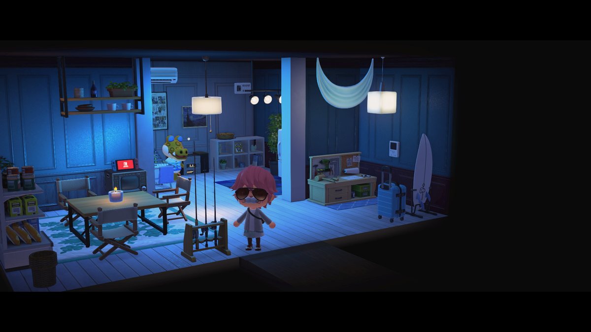 null_86's tweet image. #NintendoSwitch2 #どうぶつの森 #AnimalCrossing #ACNH
早速海沿いの部屋ということでホテルと言うよりいっそ住みたくなるような澄み渡った気分になれるデザインの部屋にしてみました。
✨️
