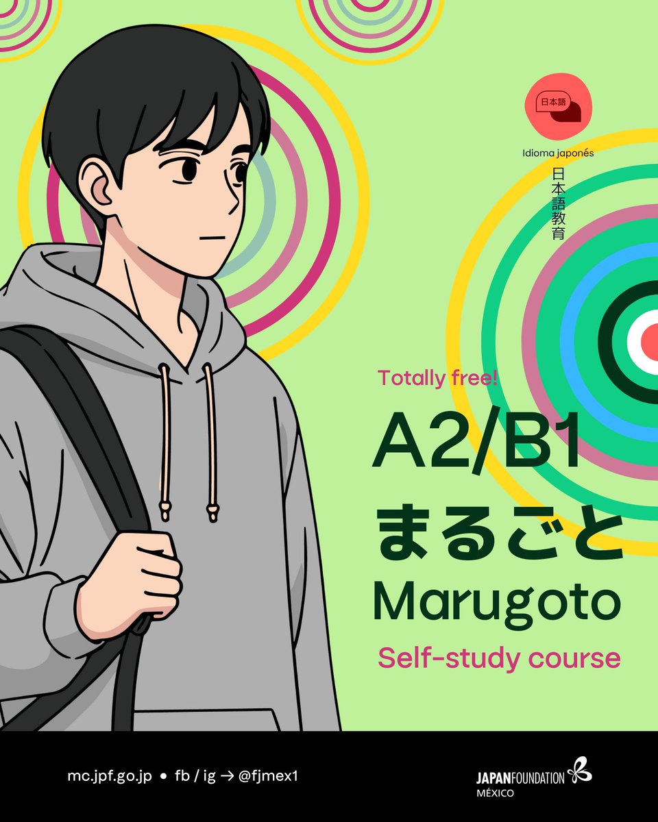 Inicia el año continuando tu aprendizaje en el idioma japonés🎌 con el curso gratuito "Marugoto (A2B1-1) Japanese Online Course"!🤩
Su objetivo es adquirir una habilidad completa en japonés; escucha, lectura, escritura y conversación.
Regístro➡️
minato-jf.jp/CourseDetail/I…
