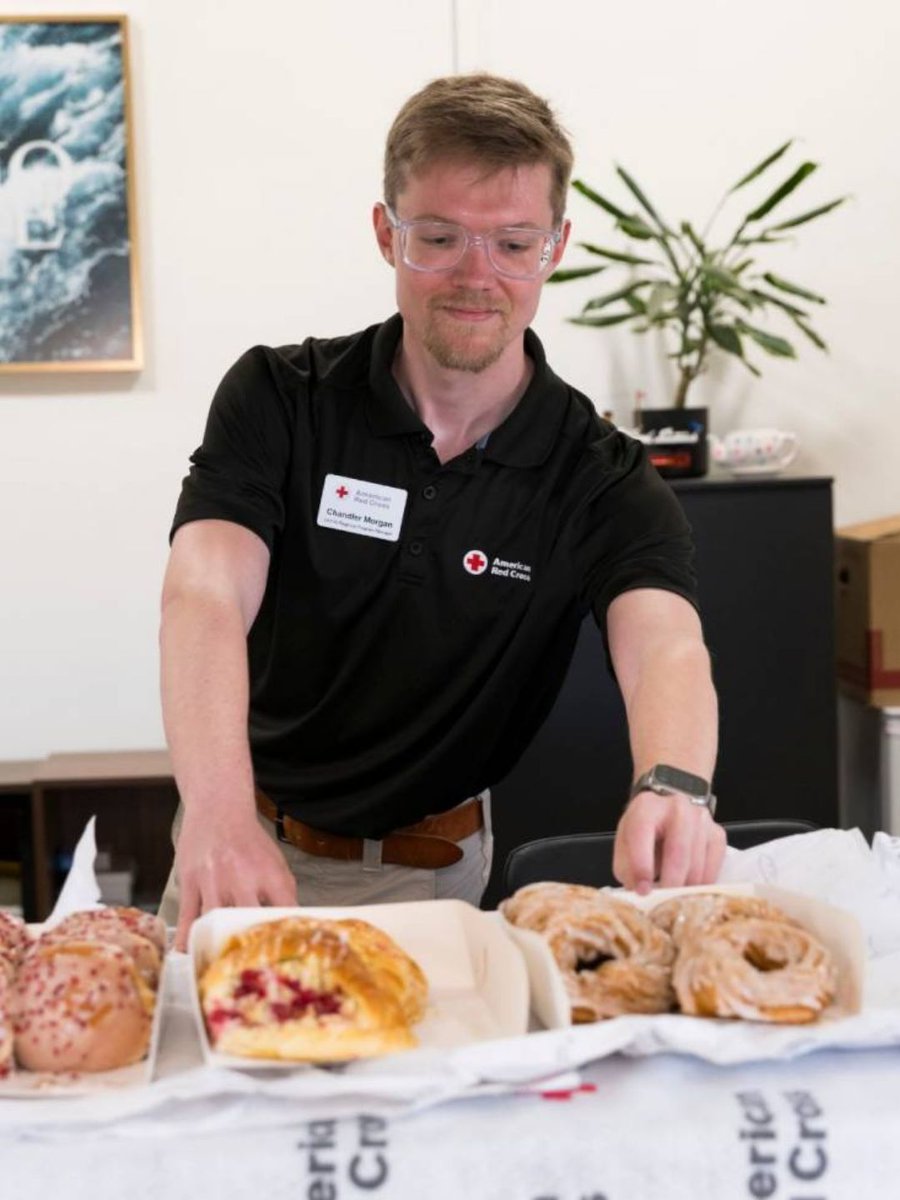 RedCross's tweet image. Chandler Morgan's commitment to serving others started close to home. Today, his humanitarian support reaches troops deployed around the world.

When Hurricane Michael struck Florida in 2018, Chandler stepped up with AmeriCorps to help clean up damaged homes. He and his team also…