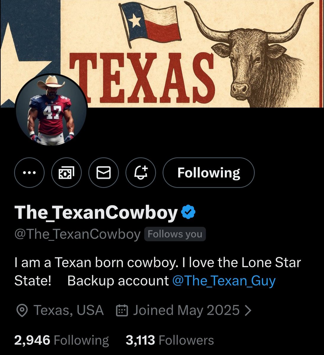 StellarArtoisGB's tweet photo. This Patriot is looking for more connections. Can you folk help out thank you.

@The_TexanCowboy https://t.co/1e1m9EOtcQ