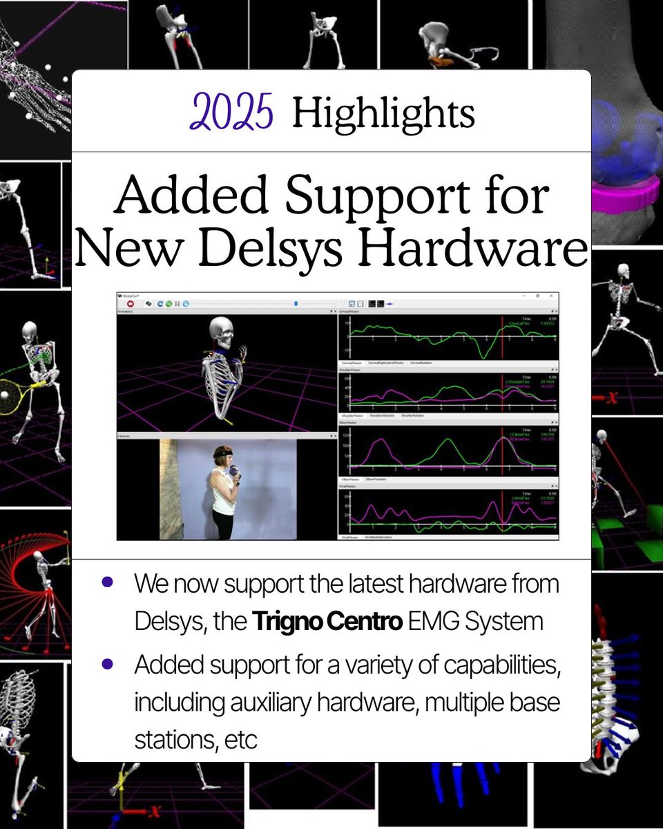motionmonitor's tweet photo. Thanks for following along with our #TMMxGen2025Highlights, we can't wait to see all that 2026 brings!

We added support for the latest hardware from @delsysinc, the Trigno Centro EMG System, bringing extended range, higher sensor capacity, and greater possibilities.

#EMG #mocap https://t.co/JrR3xA0IVK