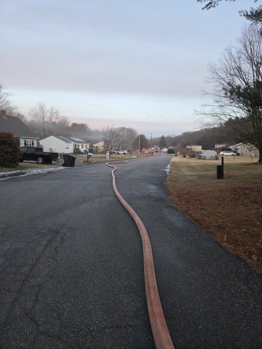 AtwoodFire's tweet photo. It has been a busy few days.  We have been dispatched to two structure fires since Friday in Moosup and Killingly. We provided water supply at both fires with HT196. And assisted with suppression and overhaul with ET196. https://t.co/R01LlmIzM3