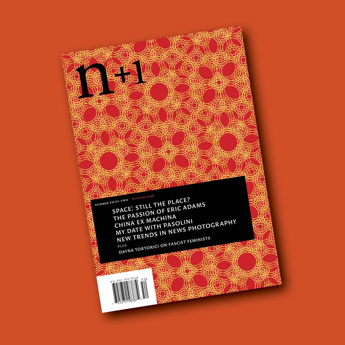 nplusonemag's tweet image. n+1’s Winter 2026 issue is here! With new writing by:
+Richard Beck
+Emily Callaci
+@dtortorici 
+Karen Tei Yamashita
+Dushko Petrovich Córdova
+Walter Siti (trans. @BrianRobMoore)
+@amore_orless 
+Joseph Earl Thomas
+Samuel Stein
+Nicholas Hamburger
+Matthew Porges