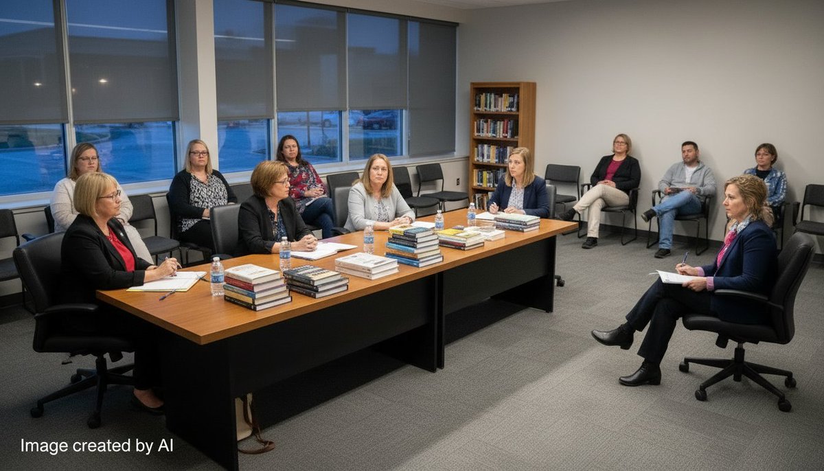 drgraden's tweet photo. State Pressure, Local Divides: Library Board Faces High‑Stakes Vote on Book Reviews https://t.co/iuQM9fxCcw https://t.co/p6aAB2GN1P