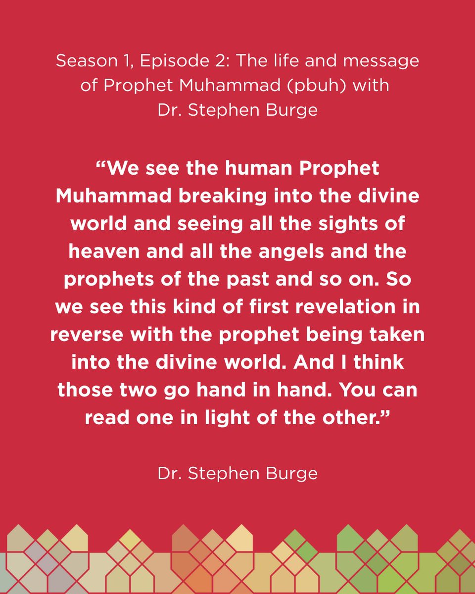 TheIsmaili's tweet image. This Mi'raj, revisit Season 1, Episode 2 of @muslimfootprints - "The life and message of Prophet Muhammad (pbuh)" with Dr. Stephen Burge.

open.spotify.com/episode/2VLdjt…

podcasts.apple.com/lb/podcast/ep-…

#TheIsmaili #Miraj #ProphetMuhammad #MuslimFootprints #Podcast