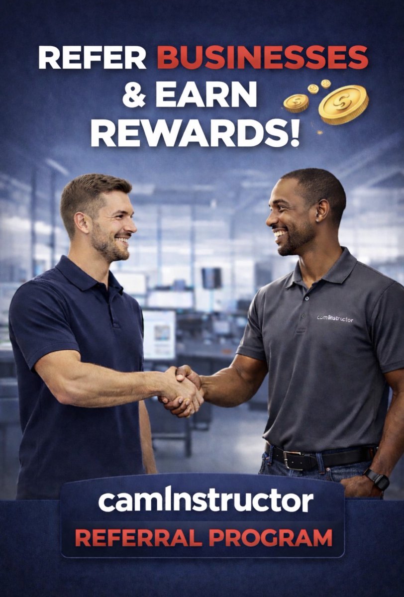 Instructors📣Are you working closely with local businesses that could benefit from self-paced online Mastercam training, CNC or SOLIDWORKS training? We have a new referral program starting this year. 

Referral Form: hubs.la/Q03-p3190
