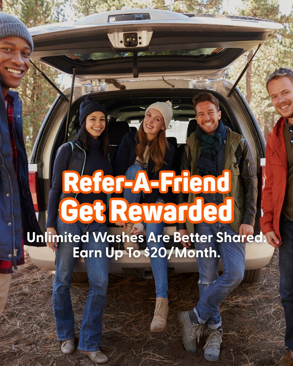 quickquack's tweet image. New year, new perks for our members. 🎆 💚

Members, invite a friend to join our unlimited wash plans and win together.

⭐ You’ll score $5 off your monthly bill for every friend who signs up (up to $20/month).

🦆 They’ll get 60% off their first month of any unlimited plan.

Get…