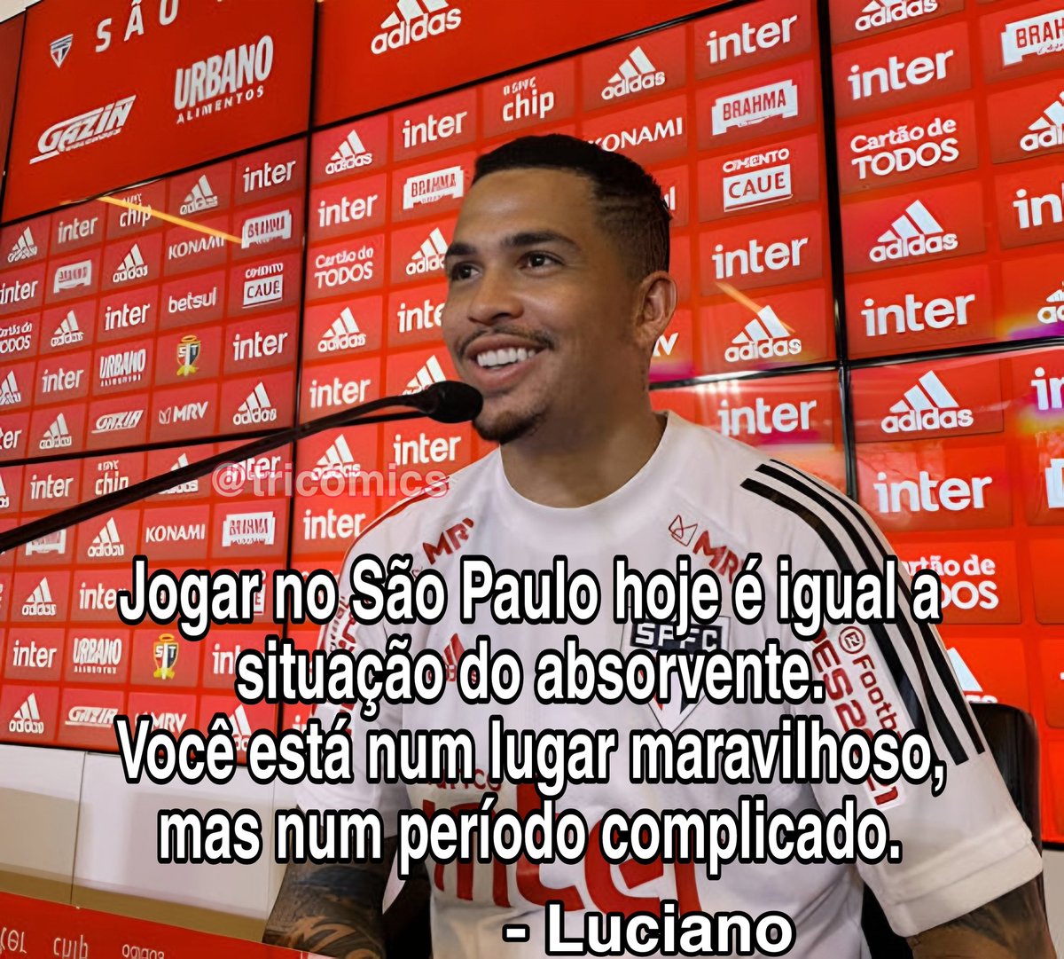 tricomics's tweet image. Forte depoimento do nosso 10