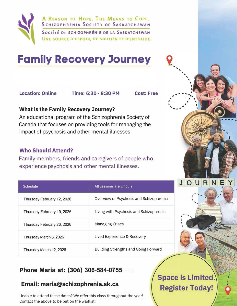 Schizophrenia Society of Saskatchewan tweet media