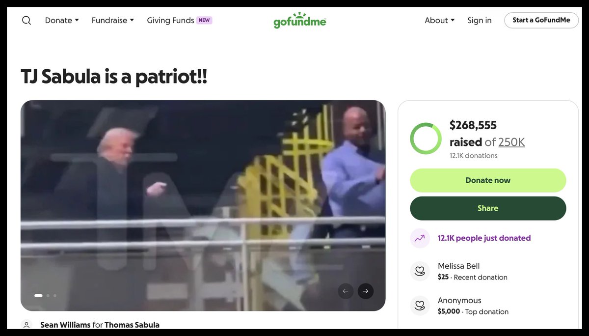 MikeSington's tweet image. Go Fund Me campaign for the suspended Ford worker who humiliated Trump reaches over a quarter of a million dollars.
