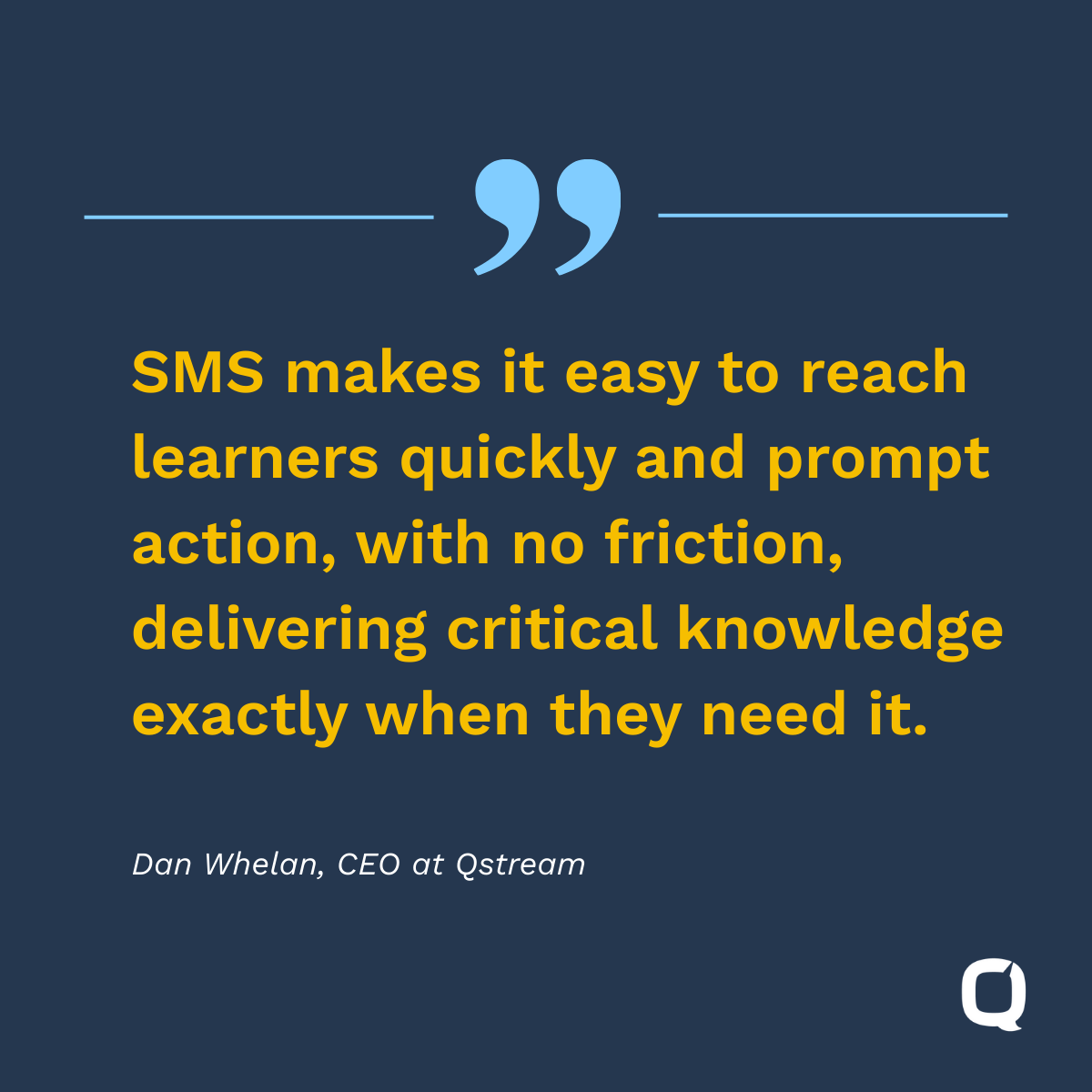 Qstream tweet media