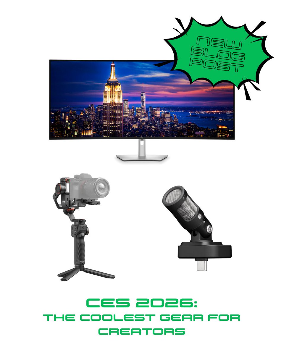 CES 2026 did not disappoint! From massive 6K displays to AI-powered audio, the tech landscape for creators is evolving fast. We picked three newly announced items we'd add to our kit.  Read the full roundup at the link in our bio!

glyphtech.com/a/blog/ces-202…