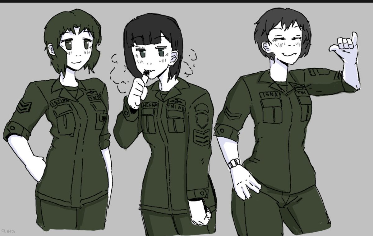 I love my OC
(The right one is my new OC Isna)