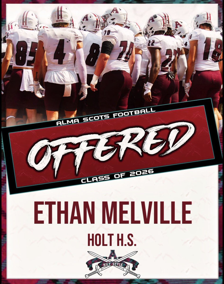 After a great visit, I am very blessed to receive my 3rd offer to Alma college!#AGTG <a href="/Ryan_Ettinger1/">Ryan Ettinger</a> <a href="/joshuacdukes/">Coach Dukes</a>