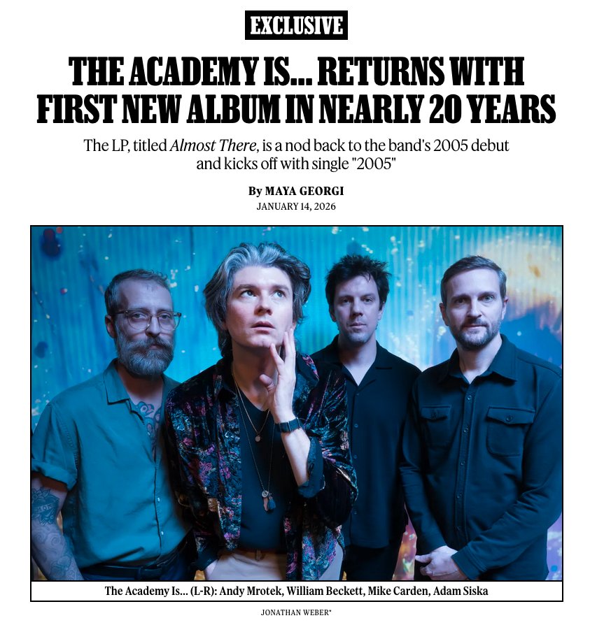 The Academy Is... tweet media