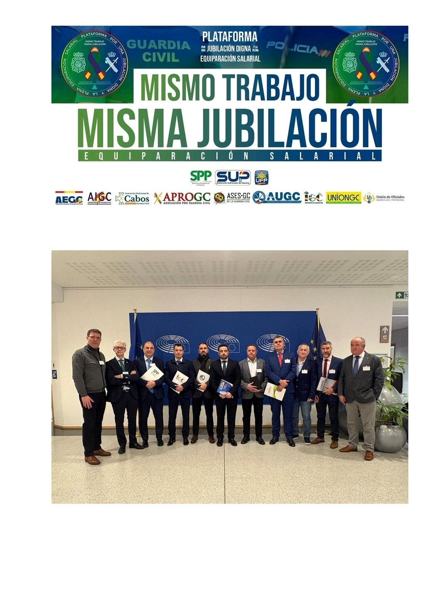 La <a href="/PlataformaPNyGC/">Mismo Trabajo Misma Jubilación</a> participa en la propuesta de Directiva europea para reconocimiento de las profesiones de seguridad como #ProfesionesDeRiesgo 
Ante los riesgos crecientes por agresiones solicitamos: