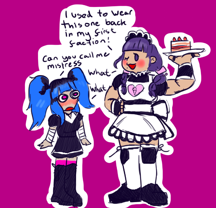 Darumokos's tweet image. people are calling it the most justified excuse to draw maid moko of all time