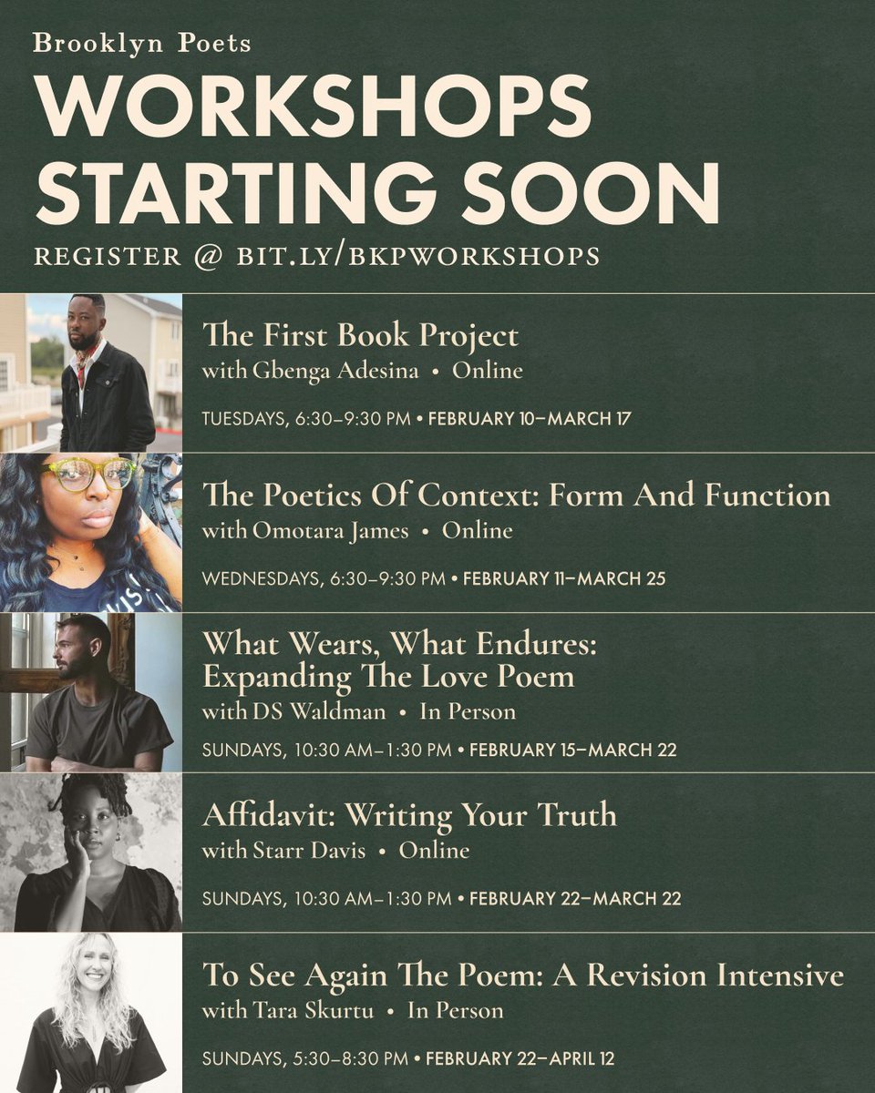 Brooklyn Poets tweet media