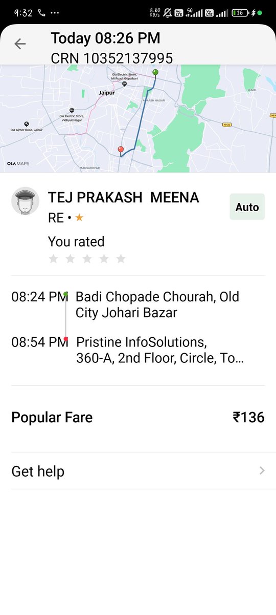 RAMAVTAR2107's tweet photo. miss behaviour and 
another location per drop kiya 
Bill 136 rupay 
and pay 200 https://t.co/jDMVvJepZR