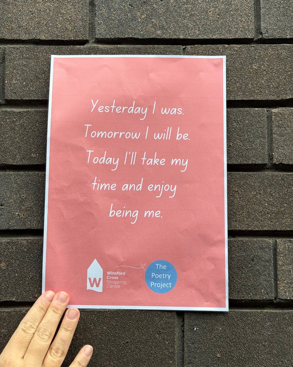 If you're visiting the centre this month, why not take some time for yourself and read one of the poems we have on display? They all form part of the <a href="/poetryproject08/">The Poetry Project</a> by James McInerney 🖋️📝