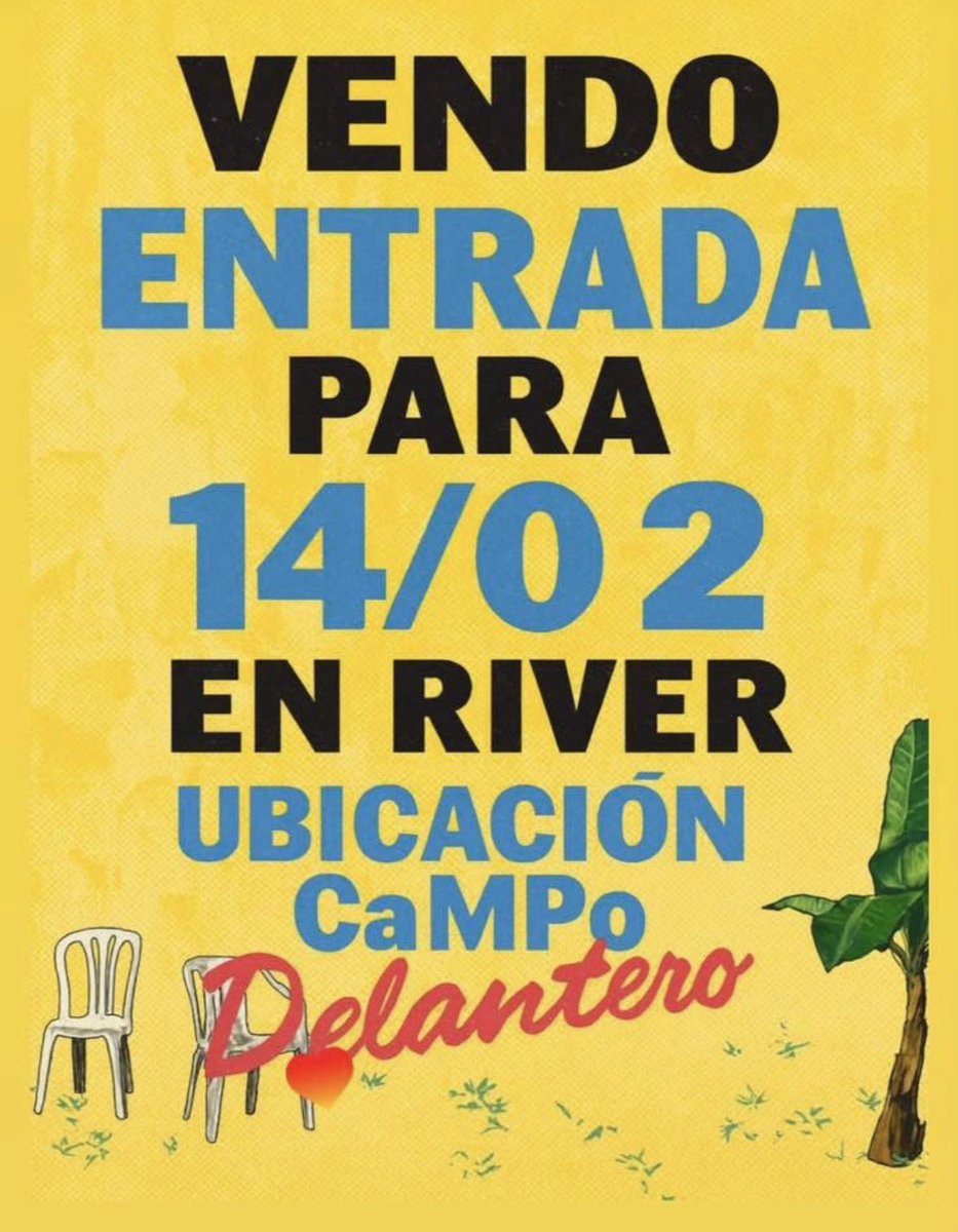 VENDO ENTRADA PARA BAD BUNNY ARGENTINA 14/02