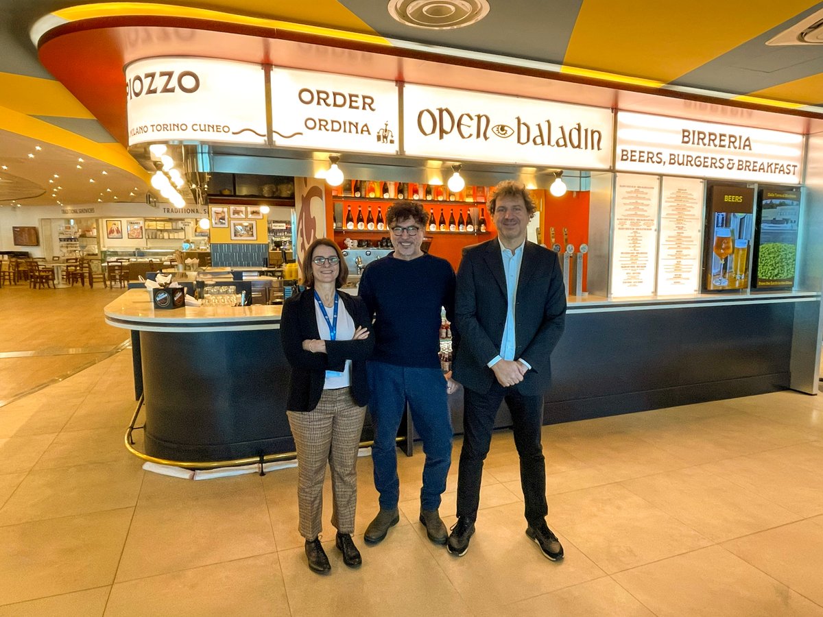 Riapre OPEN Baladin Torino Aeroporto 🍺 ✈️
Nuovi spazi, cucina piemontese, 5 vie di spillatura e un format pensato per chi viaggia. #Baladin #CraftBeer. Info: pintamedicea.com/birra/2026/ope…