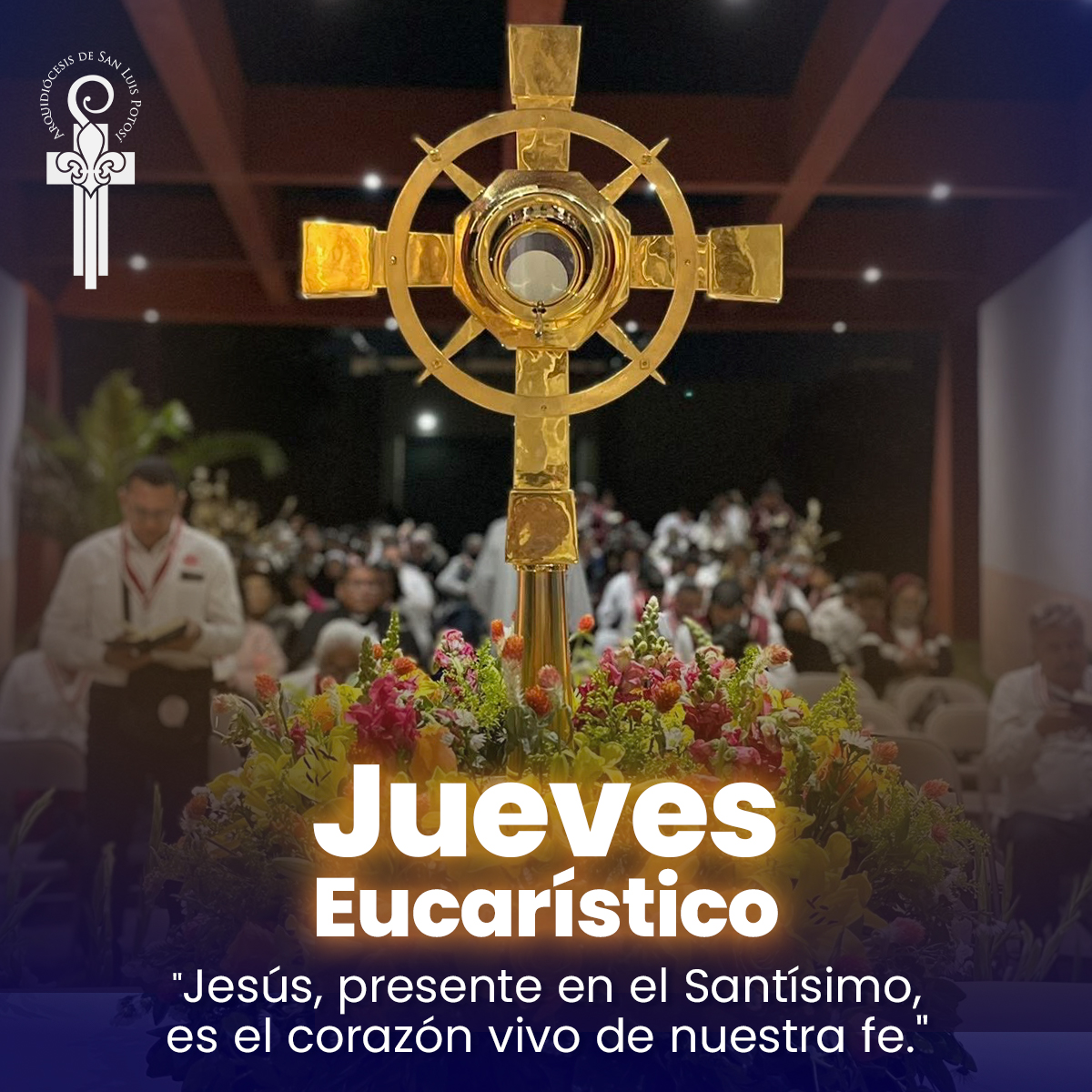 🟠 Jesús vive y permanece con nosotros en el Santísimo Sacramento.

Allí late el corazón vivo de nuestra fe, detengámonos un momento ante Él, adoremos en silencio y dejemos que su presencia transforme nuestro corazón. ❤️‍🔥

#JuevesEucarístico
#SantísimoSacramento