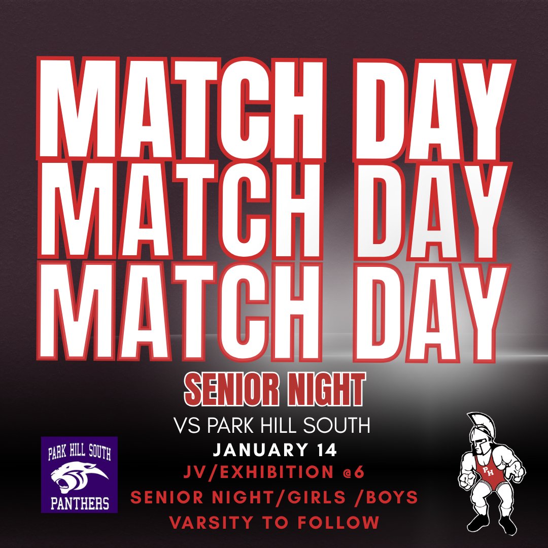ParkHillWrestle's tweet photo. Tonight we host our Senior Night! We celebrate, Baptiste Talon Baptiste, Mason Brayfield, Aliza Fields, Ashli Gamez, Robby Hanna-White, Keon Hardin, Damari Johnson, Noah Johnson, Sammy Mormino, Jacob Nash, Tenaja Pearson and Peighton Whitley! https://t.co/TIVc0qg0x4