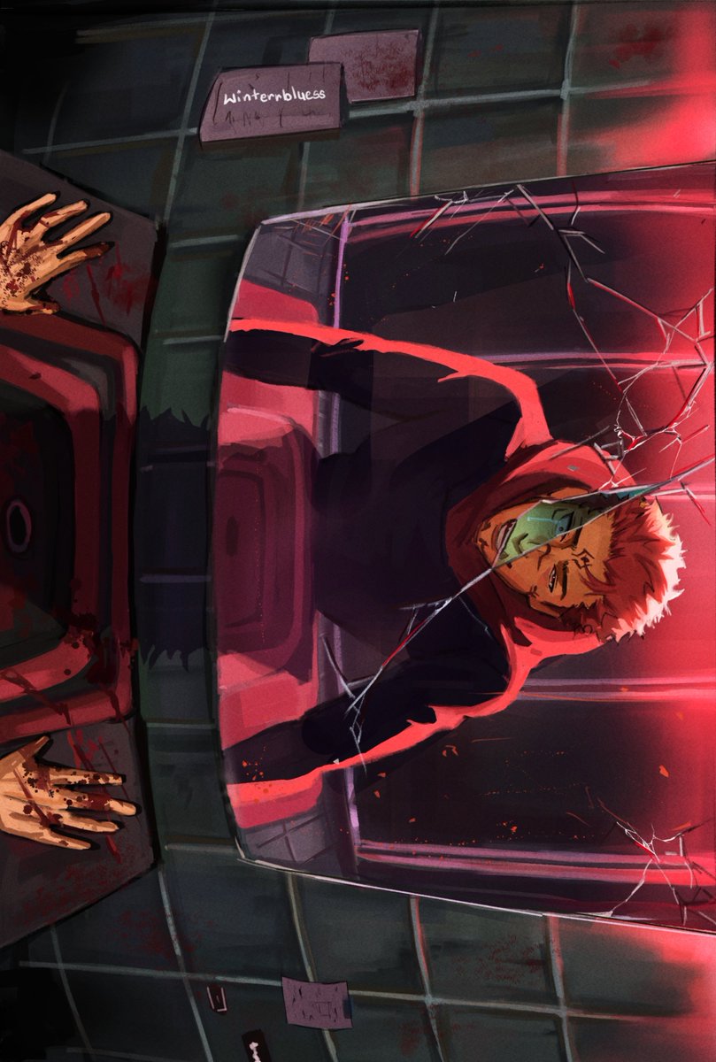 Winterrbluess's tweet image. Redraw of the scene that has taken up my dreams 

#sukuna #sukunaryomen #JujutsuKaisen #fanart