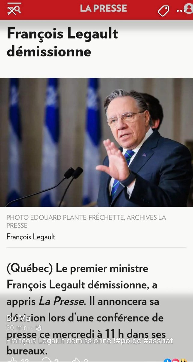 S_EFortin's tweet image. Réflexion à chaud.

Le parti de François, Legault est, en théorie, une coalition. 

Toutefois, et je l’ai souvent écrit au cours de la dernière décennie, il n’y a pas de réelle « coalition » dans le parti de François Legault. Les indépendantistes qui ont joint son parti ont dû…