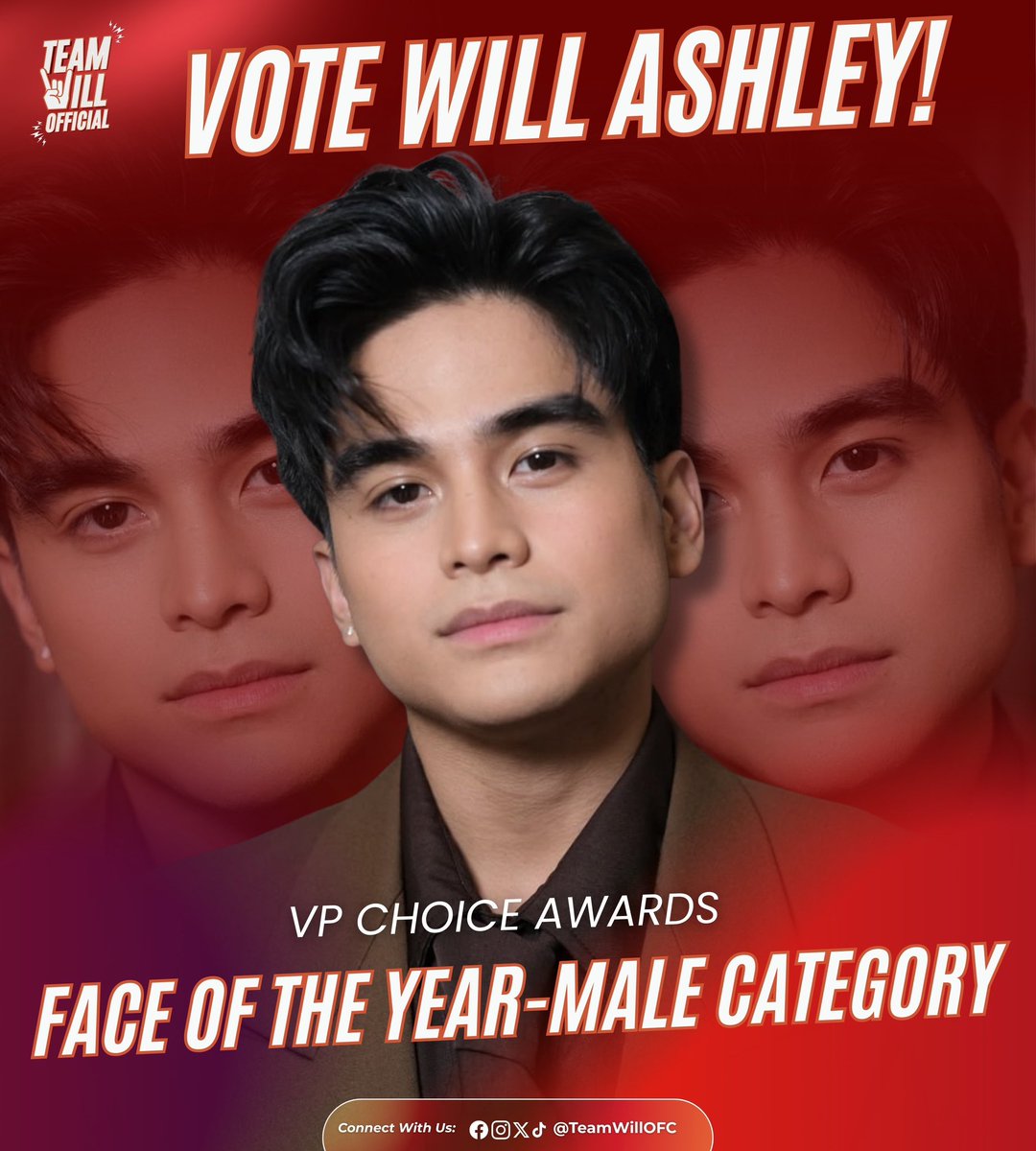 TeamWillHQ's tweet image. Hi WILLiverse!!!

VPCA voting is officially OPEN! 🎉
Our best boy WILL ASHLEY is once again nominated for FACE OF THE YEAR – MALE ADULT CATEGORY 🤘🏼

To all SOLIDS and SHIPPERS, we encourage everyone to cast your votes for WILL ASHLEY. Voting is FREE and refreshes every 2 hours…
