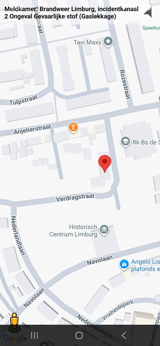 Ongeval gevaarlijke stof (gaslekkage)