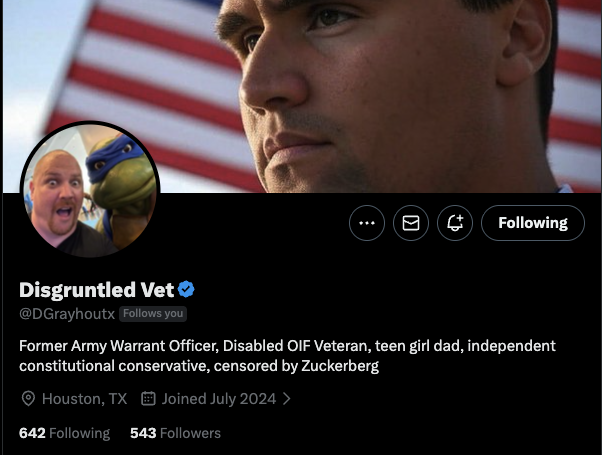 SGTWipper1Each's tweet image. Time to build this WO's support system! You know what to do! 🫡

@DGrayhoutx