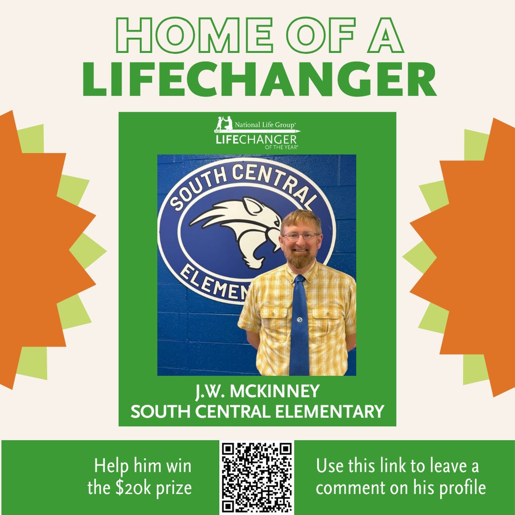 Congratulations to our J.W. McKinney for being nominated for LifeChanger of the Year! app.lifechangeroftheyear.com/nomination_det… #LCOY <a href="/NLGroup_LCOY/">National Life Group LifeChanger of the Year</a>