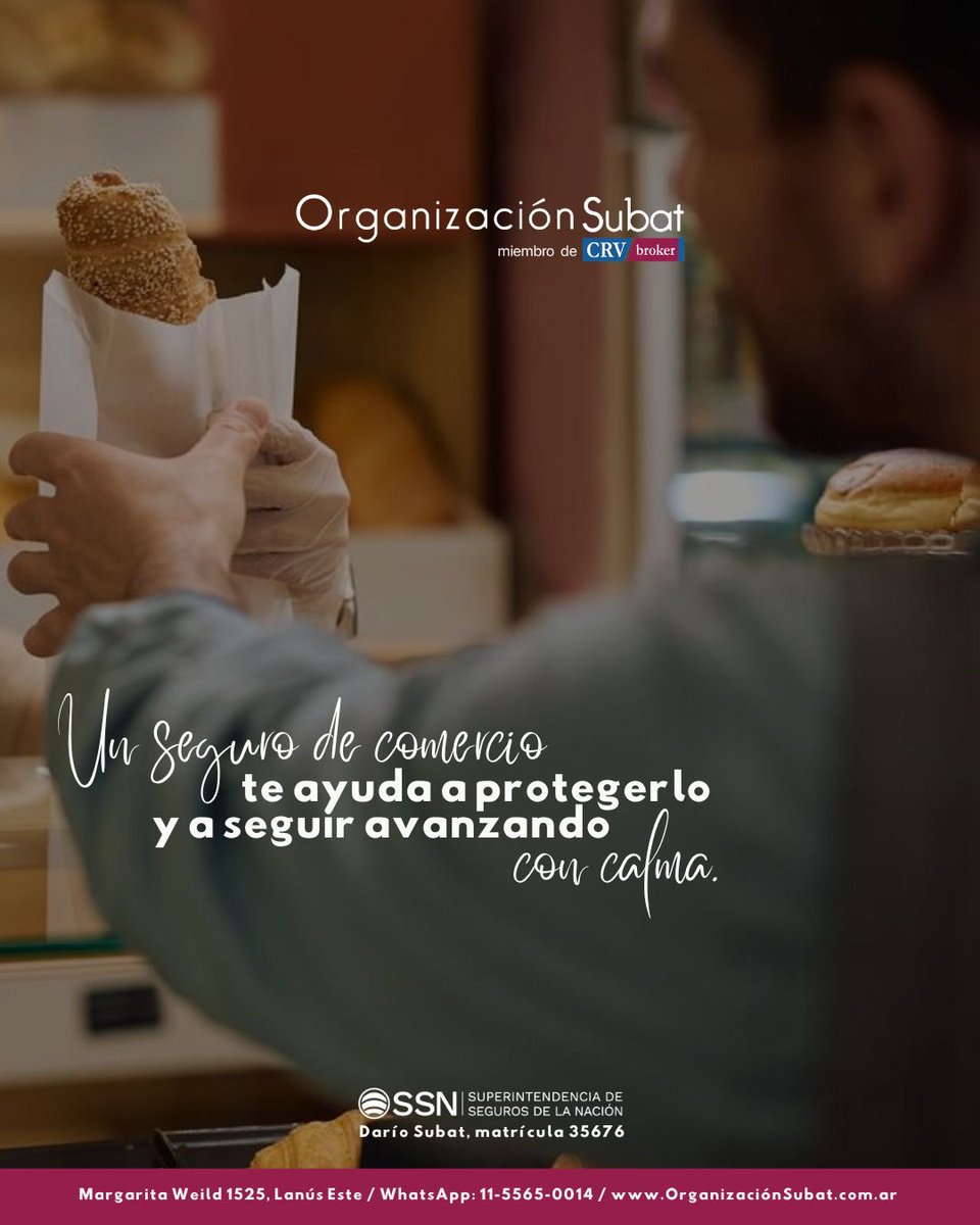 orgsubat's tweet image. Contar con un seguro adecuado te permite enfocarte en lo más importante.
#SomosOrganizacionSubat
📍 Margarita Weild 1525 | Lanús Este
📲 Conectá con nosotros vía #WhatsApp al 11-5565-0014
🌐 organizacionsubat.com.ar

#seguros #segurospatrimoniales #seguroderetiro #DarioSubat