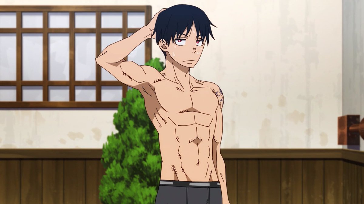 Bishonenanime's tweet photo. Some Fire Force screenshots ! Shinra is hot and cool in this episode !!

#FireForce #ShinraKusakabe #cute #shirtlessanimeguys #feet #animefeet #炎炎ノ消防隊 #shinra #森羅 https://t.co/BDm5JonUYL