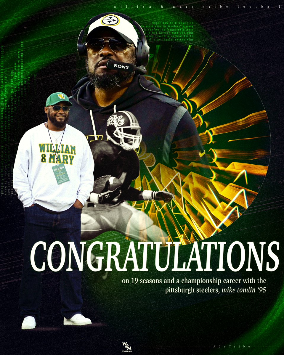 Congrats to a W&amp;M legend on a hall of fame career‼️

#GoTribe