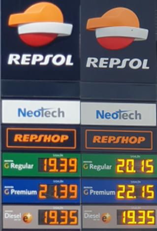 Opecu: Repsol redujo precios de combustibles hasta en S/ 0,10 por galón excepto GLP y residuales. Bajas ya deben reflejarlas completas EE.SS. de petrolera española a Niv. Nac. BAJAS: Gasohol-gasolinREG. S/0,05/Gl, Gasohol-gasolinPREM S/0,10/Gl DiéselB5 S/0,03/Gl