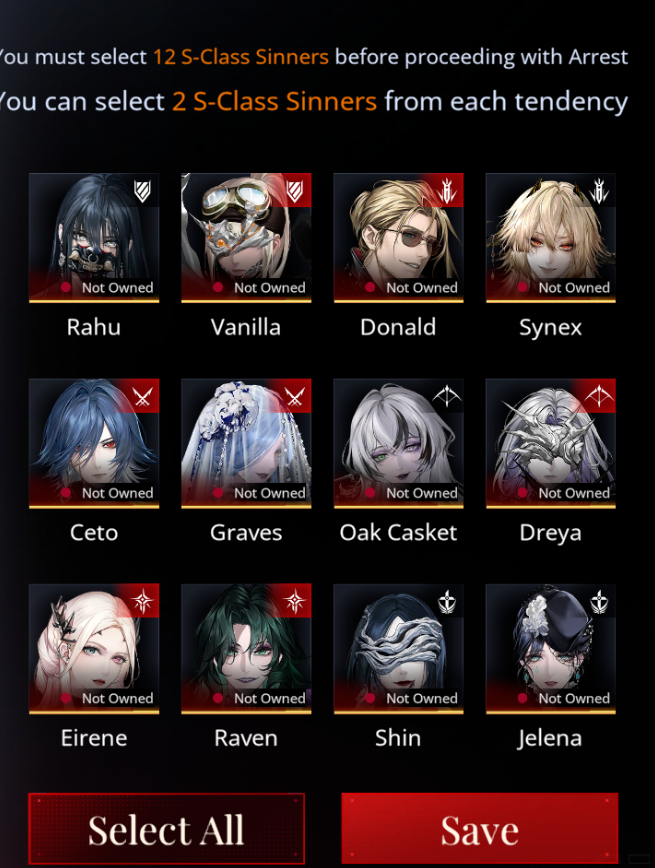 Path To Nowhere cambia su sistema de banner permanente y lo hace como el del juego Silver and Blood. Es decir, en el banner permanente podemos elegir que personajes de cada rol queremos. En el caso de Path To Nowhere, nos dejan elegir dos personajes de cada rol