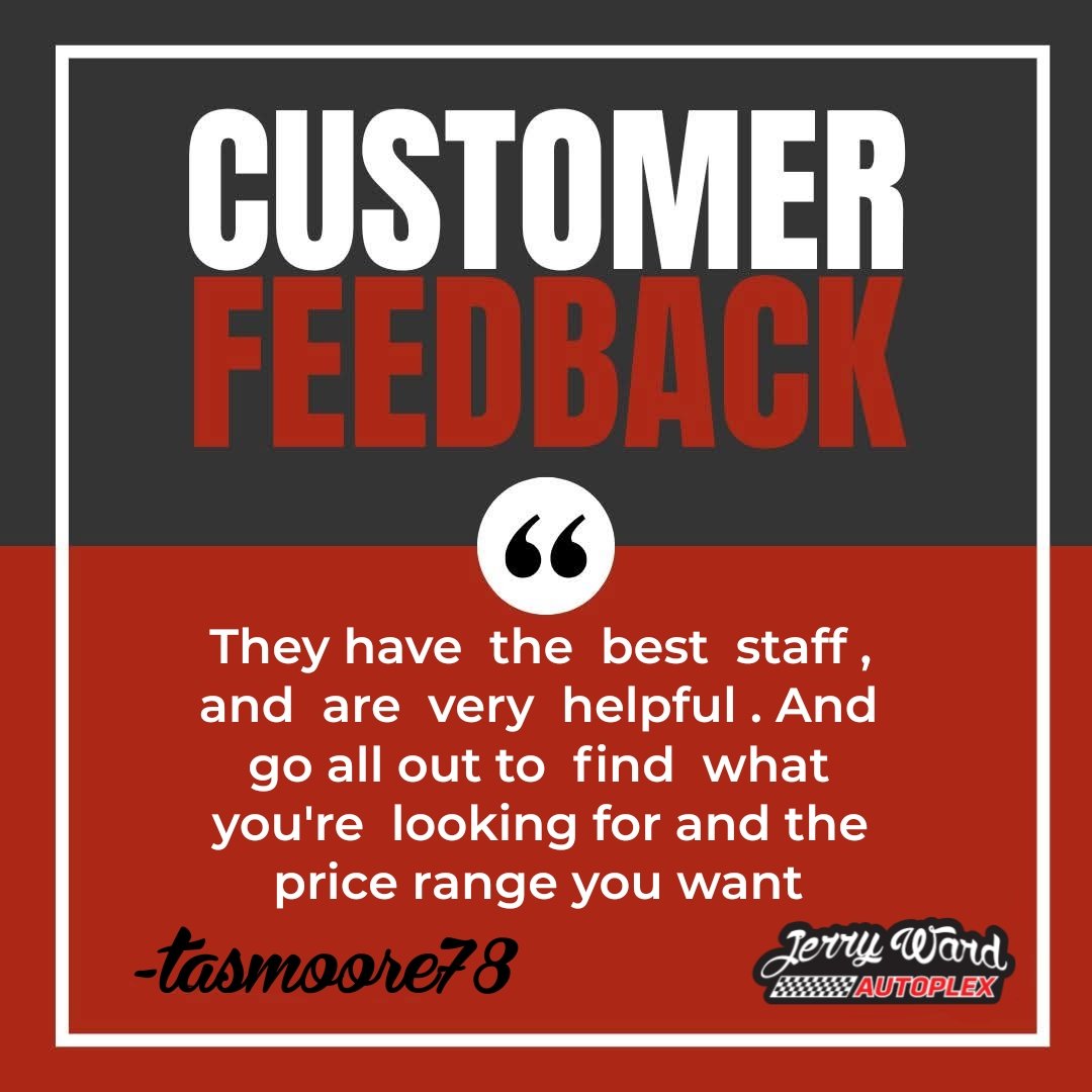 JerryWardAuto's tweet image. ⭐ Easy process, friendly team, and approvals that make sense. JerryWardAutoPlex.com