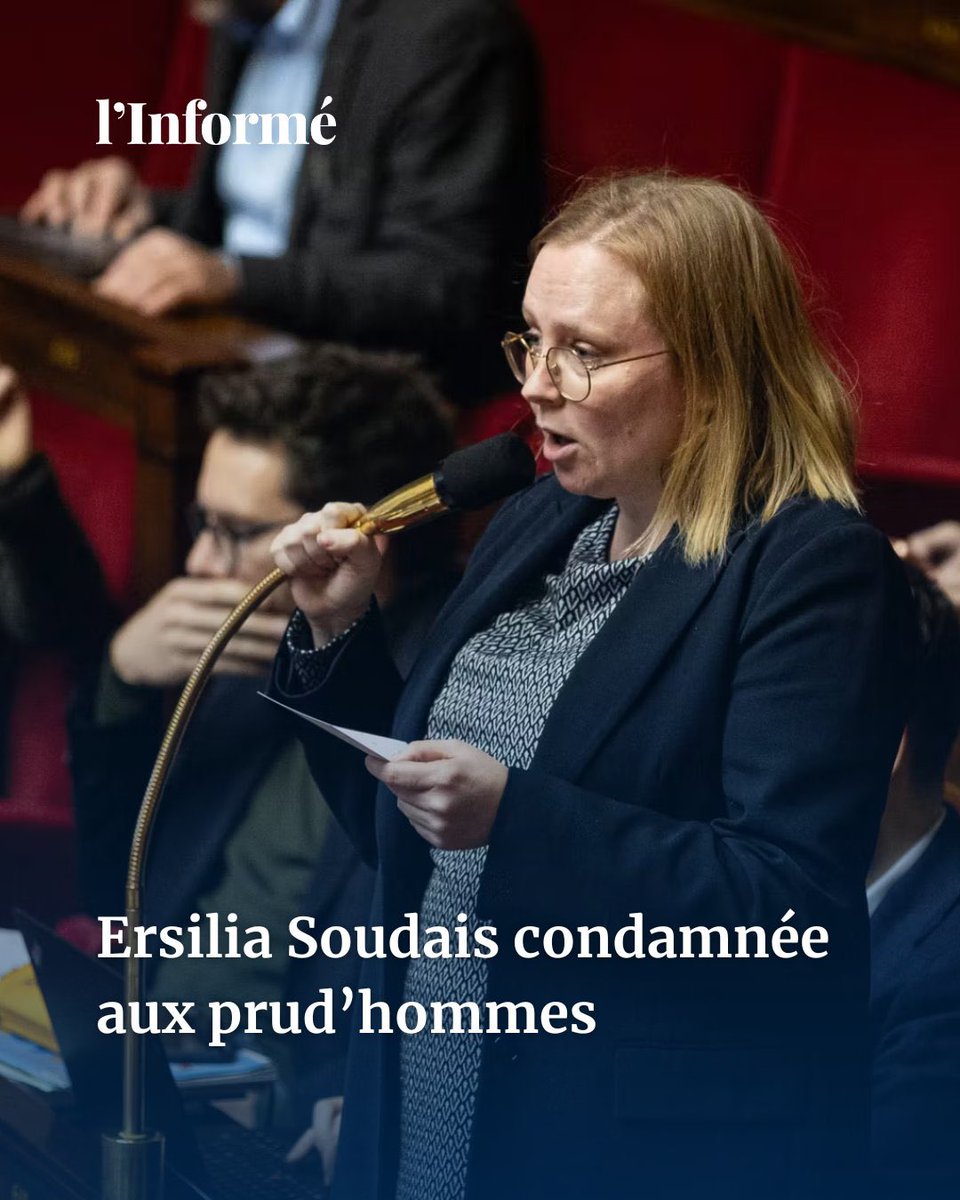 🤷🏻‍♂️Les valeurs de la gauche !
La députée LFI Ersilia Soudais condamnée aux prud’hommes pour inégalité de traitement
Elle aurait privilégié 1 assistant parlementaire, étudiant étranger, avec lequel elle aurait eu «une relation intime» au détriment d’une autre attachée parlementaire