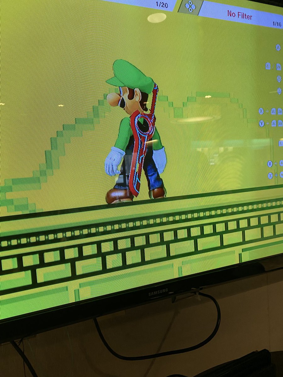 superyggdrasilV's tweet image. was playing smash bros on some dudes switch and wtf